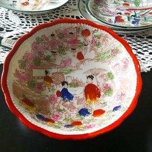 Vintage Japanese Bowl Mid Century Modern